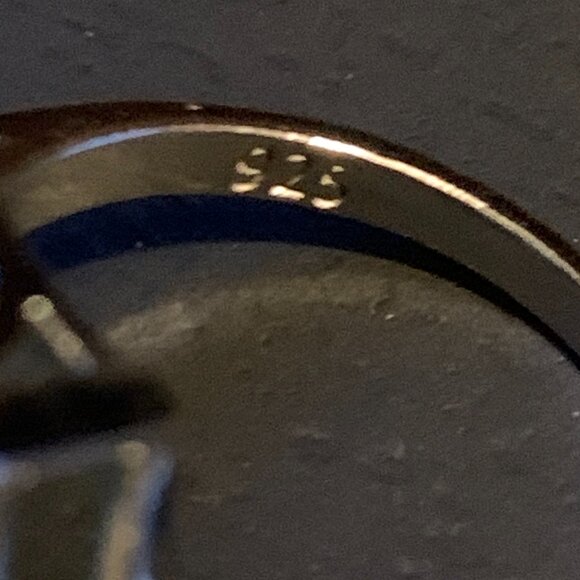 Large Square Aquamarine and Topaz Cocktail Ring - Picture 7 of 7